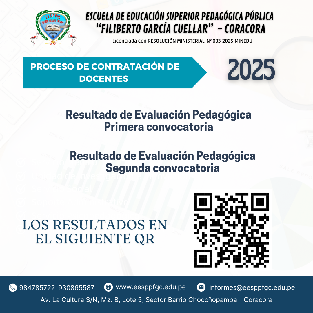 EVALUACION PEDAGOGICA primera y segunda convocatoria